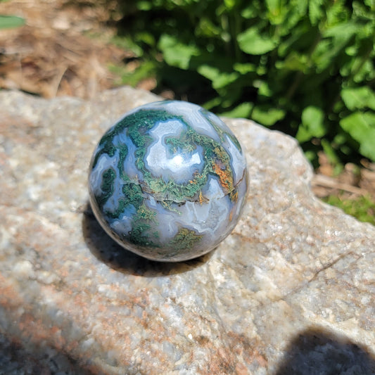 Green Moss Agate Sphere