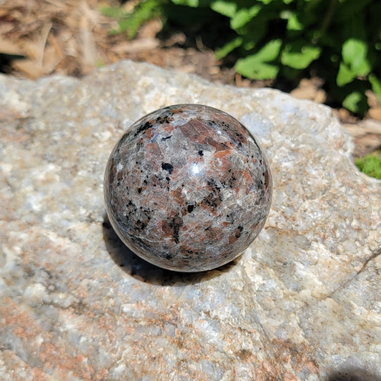 Red Granite Sphere