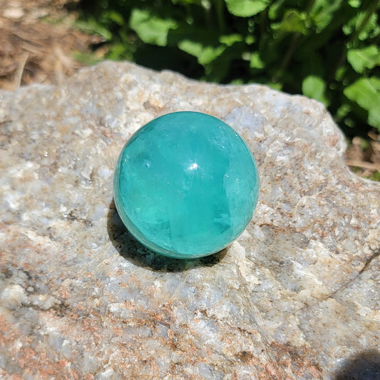 Turquoise Calcite Sphere (Rare!)